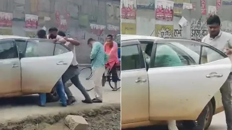 উত্তরায় প্রকাশ্যে যুবককে তুলে নেওয়ার ভিডিও ভাইরাল